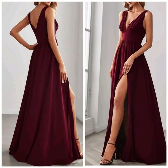 green satin dress maxi Layla Emerald Green Satin Maxi Dress With Long Sleeves